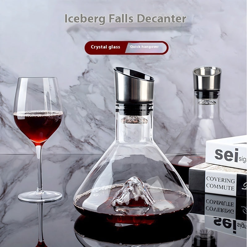 Transparent Iceberg Wine Dispenser – Quick Decanter with Waterfall Pouring Effect