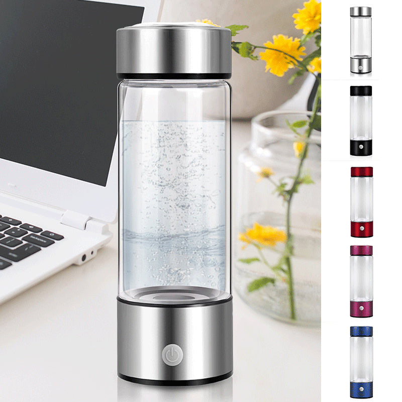 Electric Hydrogen Water Bottle – Rechargeable Antioxidant-Rich Hydration on the Go!