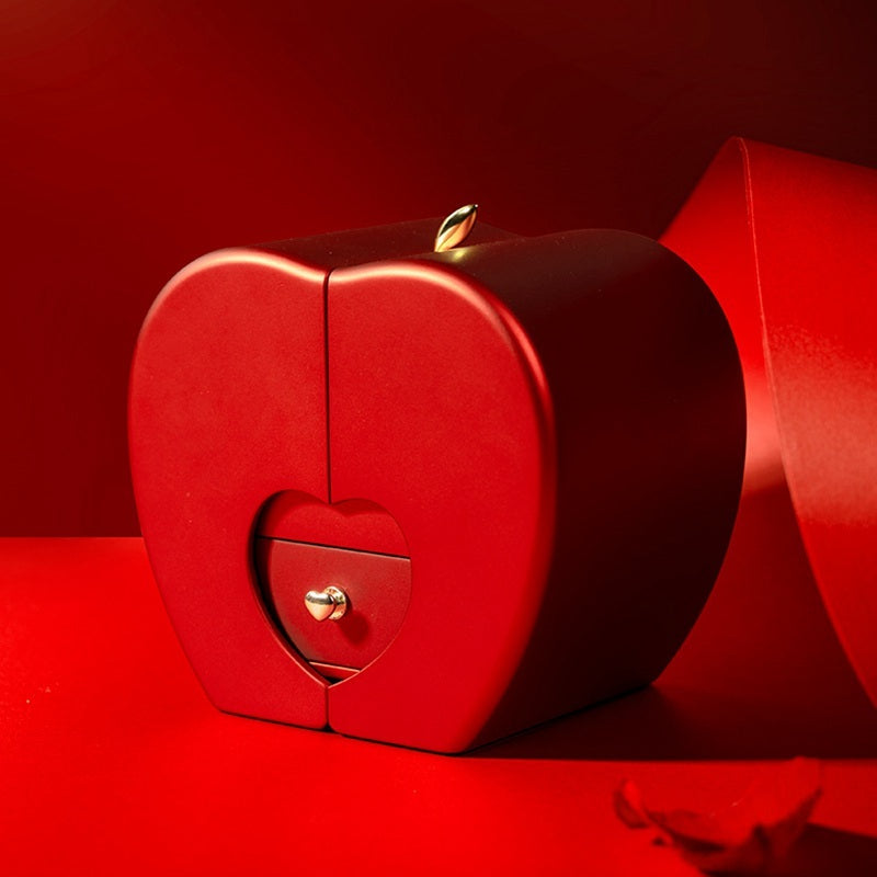 Eternal Rose Apple Jewelry Box โ A Gift of Love, Beauty & Surprise
