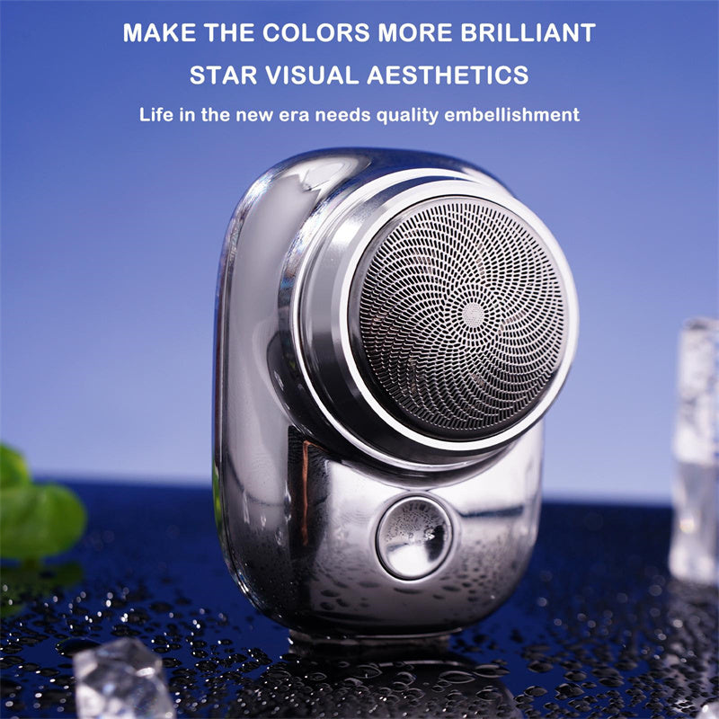 Portable Mini Electric Face Shaver – Cordless USB Rechargeable Razor for Men, Wet & Dry Use