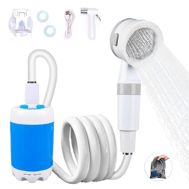 Portable Outdoor Camping Shower – Rechargeable 5000mAh Electric Shower with Adjustable Spray for Travel & Hiking
