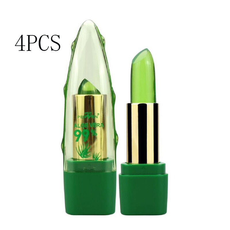 Aloe Vera Color Changing Lipstick โ Moisturizing Gloss & Lip Balm for Dry, Chapped Lips