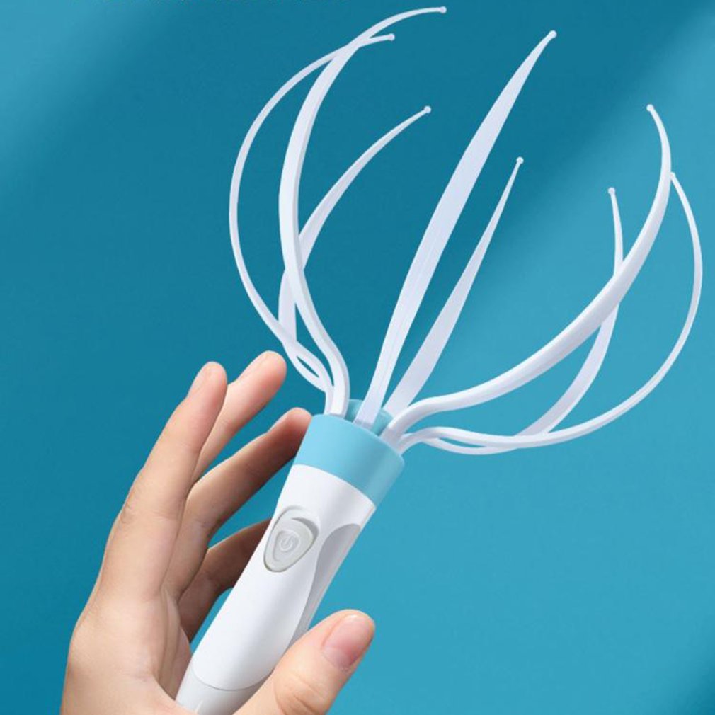 Electric Head Massager โ 8-Claw Scalp Vibration Massage Tool for Relaxation & Body Care