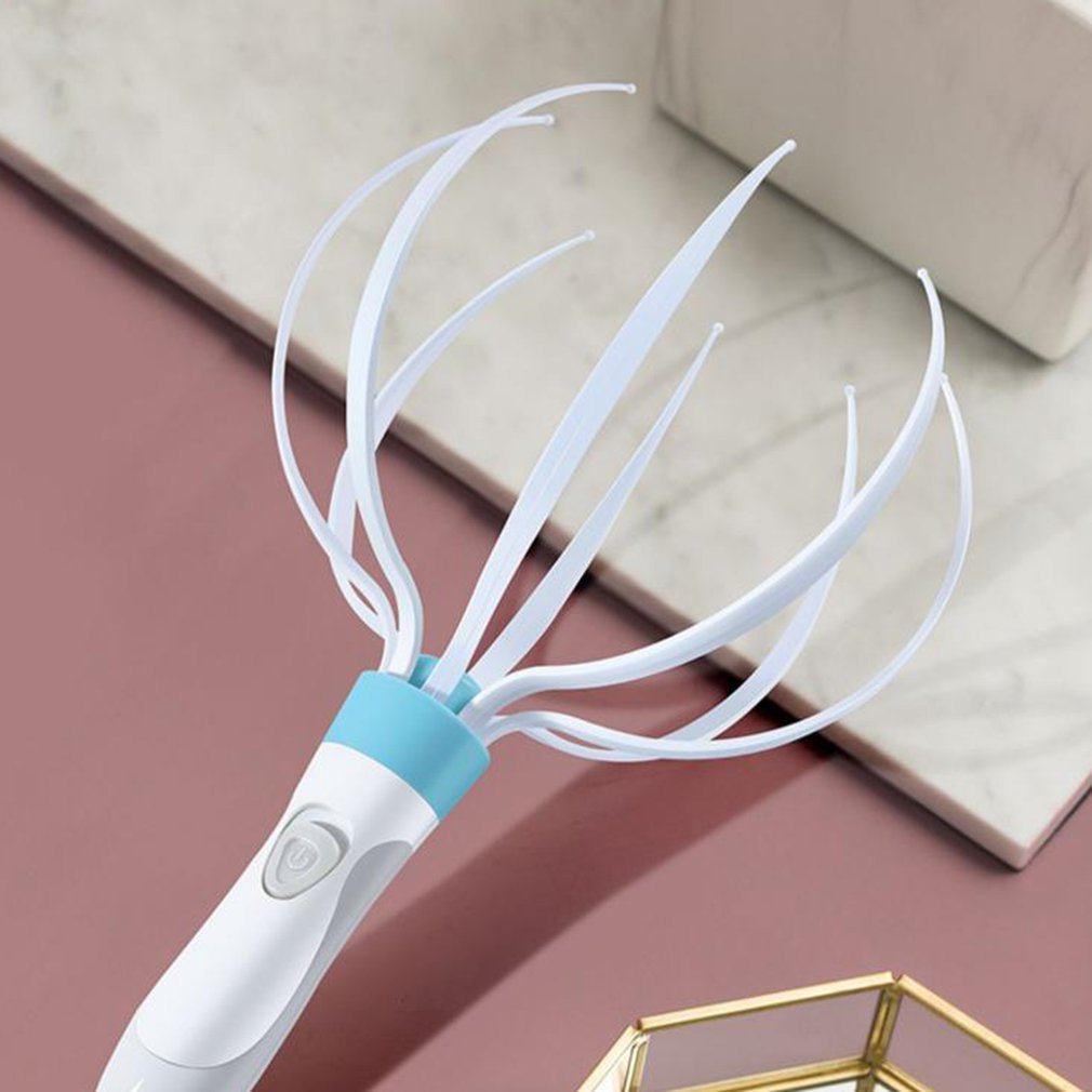 Electric Head Massager โ 8-Claw Scalp Vibration Massage Tool for Relaxation & Body Care