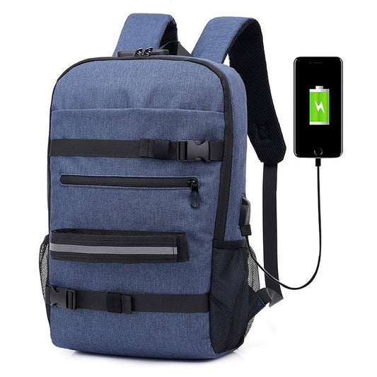 Korean Skateboard Bag – Multi-Function Travel Backpack, Student School & Laptop Bag