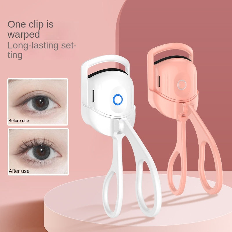 Portable Rechargeable Electric Heated Eyelash Curler – Long-Lasting Thermal Lash Curling Tool