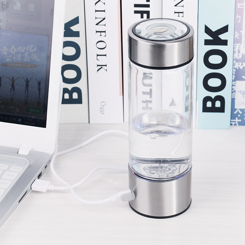 Electric Hydrogen Water Bottle – Rechargeable Antioxidant-Rich Hydration on the Go!