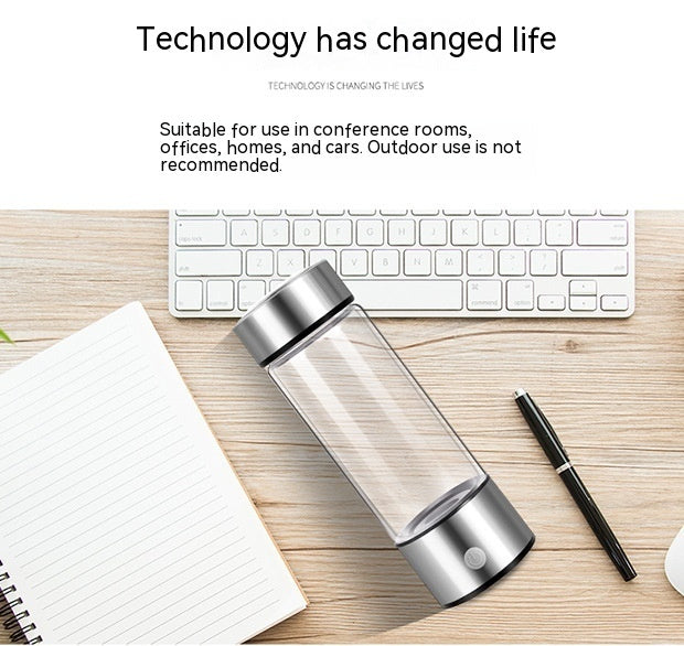 Electric Hydrogen Water Bottle – Rechargeable Antioxidant-Rich Hydration on the Go!