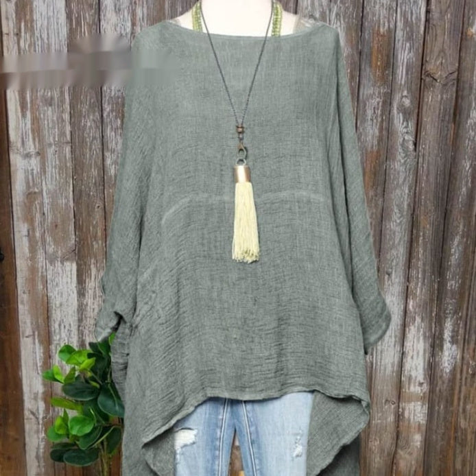 New Casual Long Sleeve Loose Printed Women's T-shirt