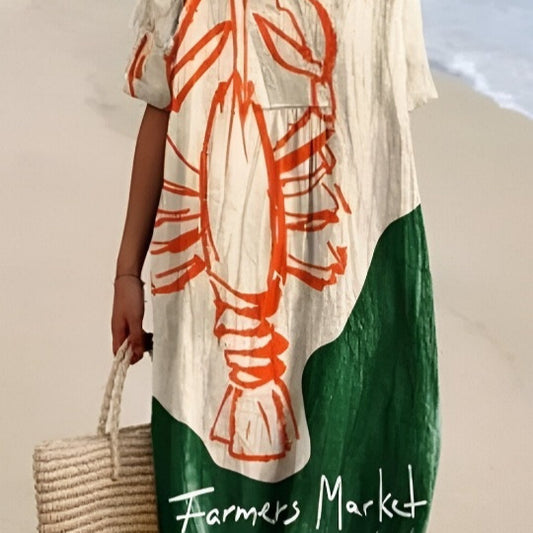 Plus Size Women's Short Sleeve Shirt Dress - Casual Loose Fit Tunic Style