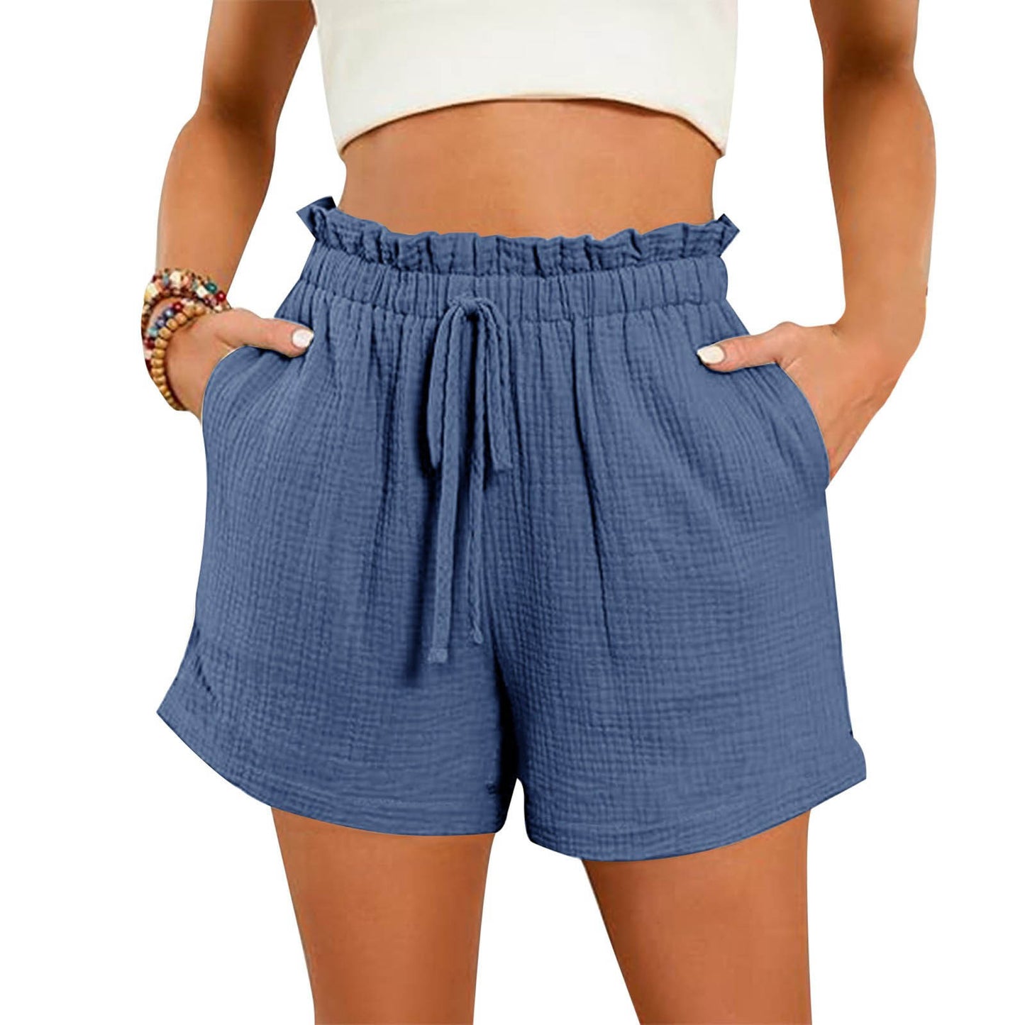 Woen's Summer Cotton Shorts – Lightweight, Breathable Casual Wear
