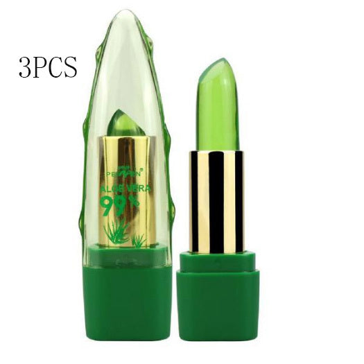 Aloe Vera Color Changing Lipstick โ Moisturizing Gloss & Lip Balm for Dry, Chapped Lips