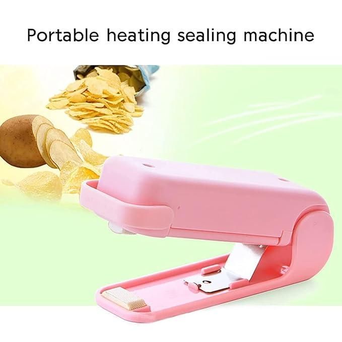 Portable Heat Sealer Mini Sealing Machine – Food Storage Vacuum Bag & Snack Plastic Bag Closer for Home Use