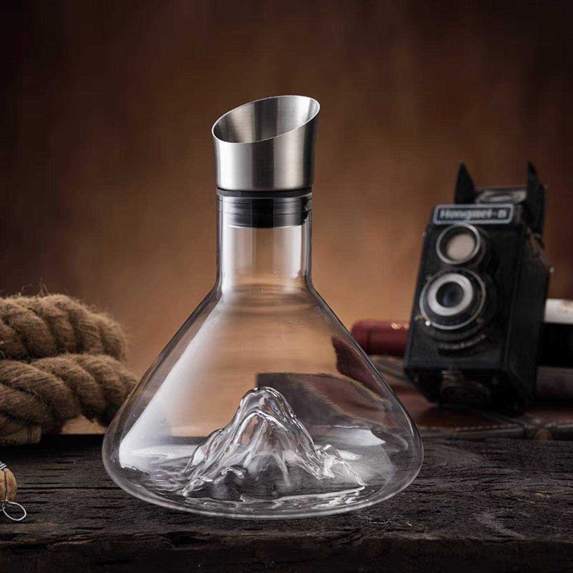 Transparent Iceberg Wine Dispenser – Quick Decanter with Waterfall Pouring Effect