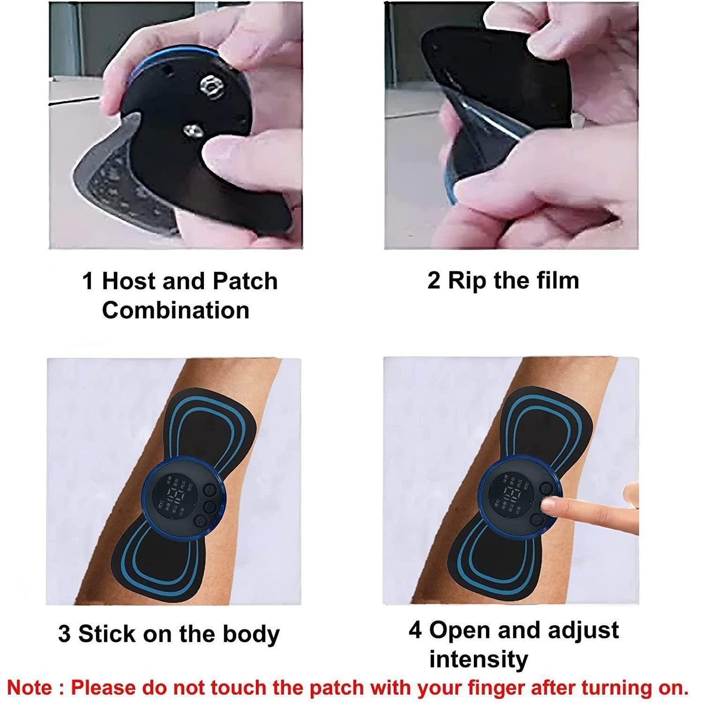 Mini Massager with 8 Modes & 19 Strength Levels – Rechargeable Electric Massager for Shoulder, Arms, Legs & Back Pain (Men & Women