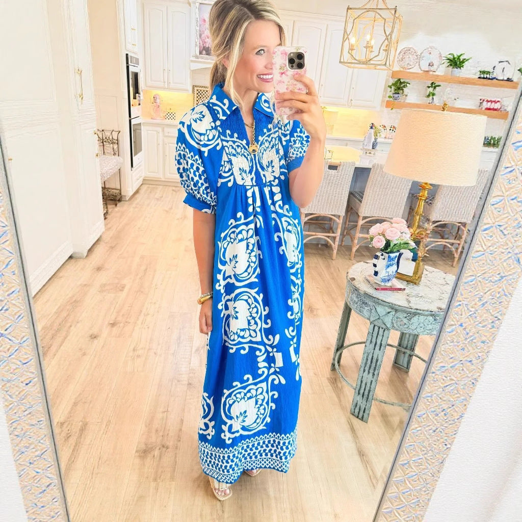 Pullover Print Dress For Women