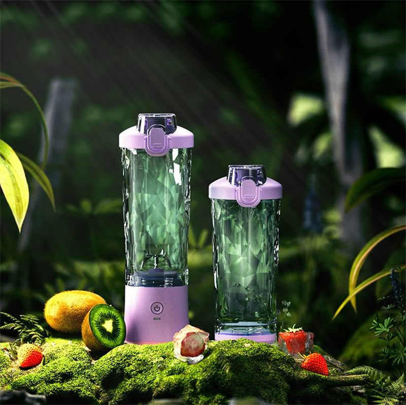 Portable Blender Juicer – Personal 600ml Mini Blender for Shakes & Smoothies with 6-Blade Stainless Steel, USB Type-C Rechargeable