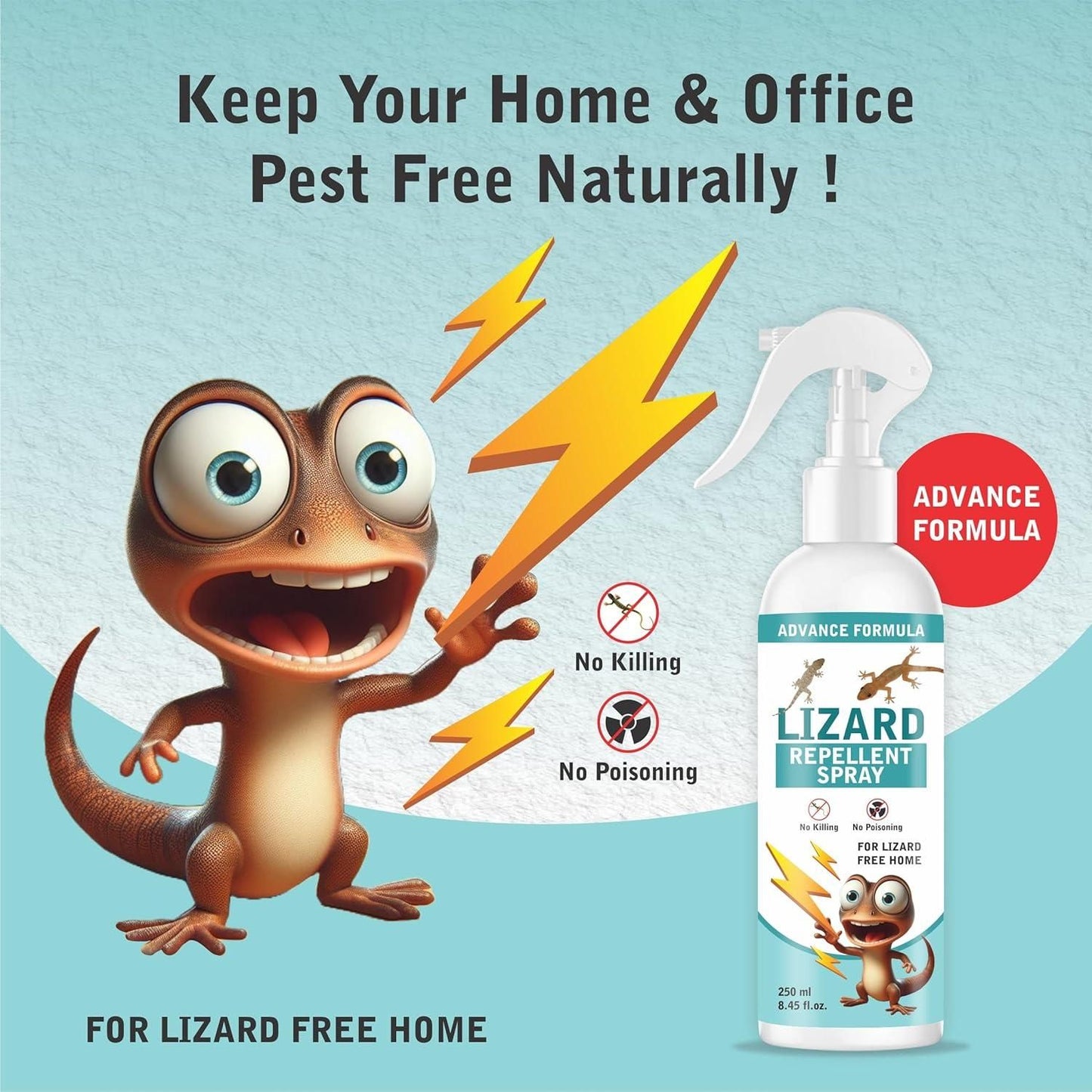 Lizard Repellent Spray for Home – Cedarwood Scented Pest Control (250 ML)