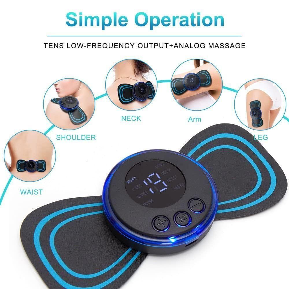 Mini Massager with 8 Modes & 19 Strength Levels – Rechargeable Electric Massager for Shoulder, Arms, Legs & Back Pain (Men & Women