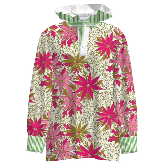 Women's Stringy Selvedge Stand Collar Shirt 3D Printing