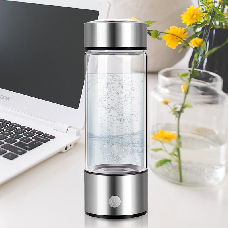 Electric Hydrogen Water Bottle – Rechargeable Antioxidant-Rich Hydration on the Go!