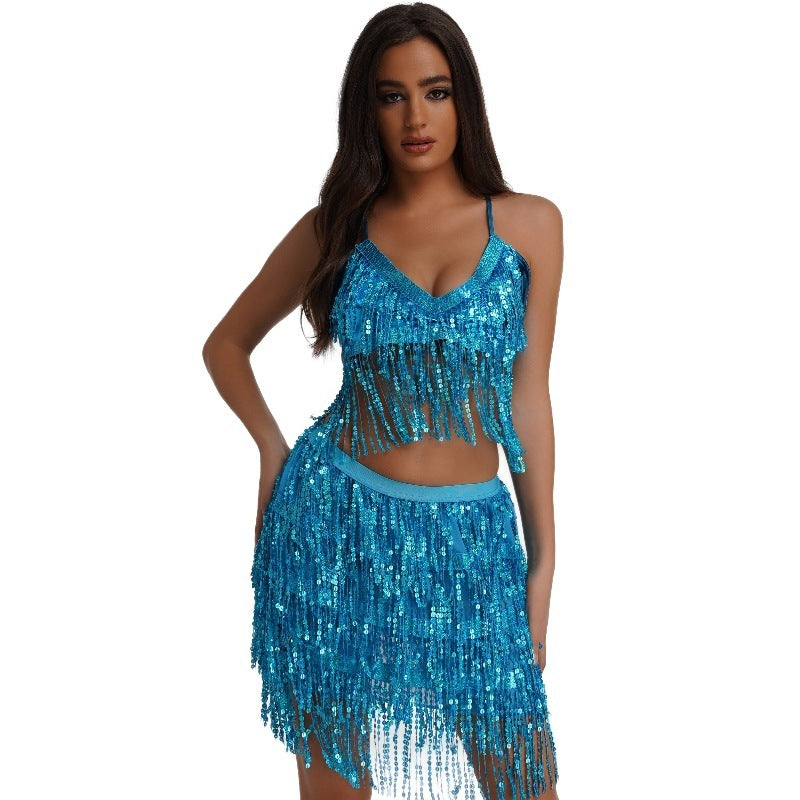 Belly Dance Costume Sexy Tassel Dance Dress