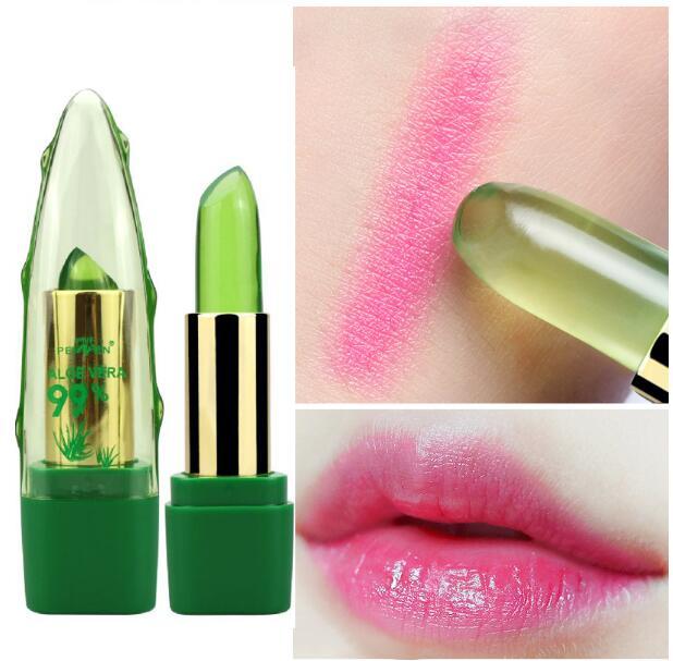 Aloe Vera Color Changing Lipstick โ Moisturizing Gloss & Lip Balm for Dry, Chapped Lips