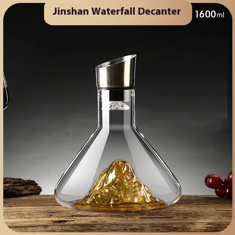 Transparent Iceberg Wine Dispenser – Quick Decanter with Waterfall Pouring Effect
