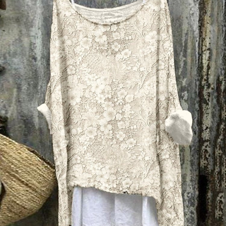 New Casual Long Sleeve Loose Printed Women's T-shirt