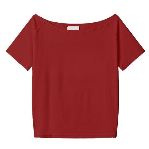 High-end Loose Oblique Shoulder Tops Short Sleeve Women