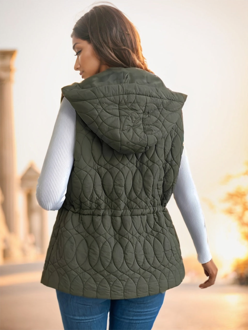 Women's Solid Color Sleeveless Vest – Casual Layering Tank Top for Everyday Wear