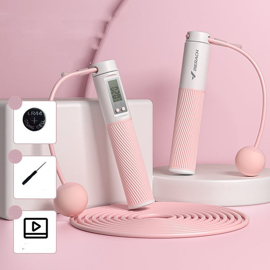 Weight Bearing Ball Jump Rope – Silicone PVC Cordless Skipping Ball for Fitness & Weight Loss (200g, Pair)