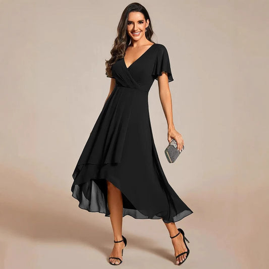 Women's A-Line Mid-Length Dress – Stylish & Comfortable