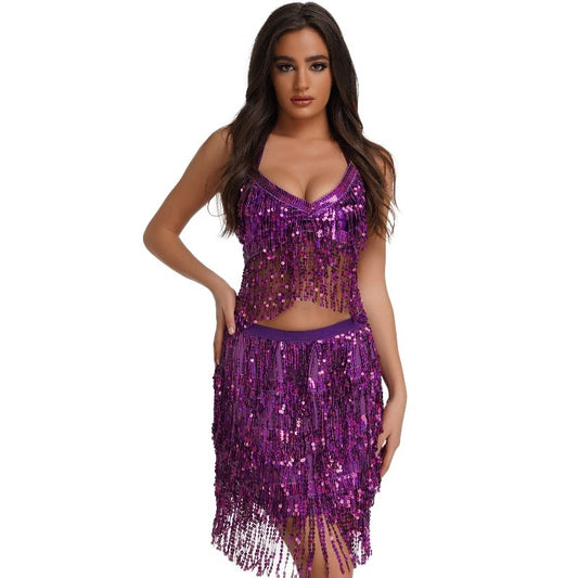 Belly Dance Costume Sexy Tassel Dance Dress