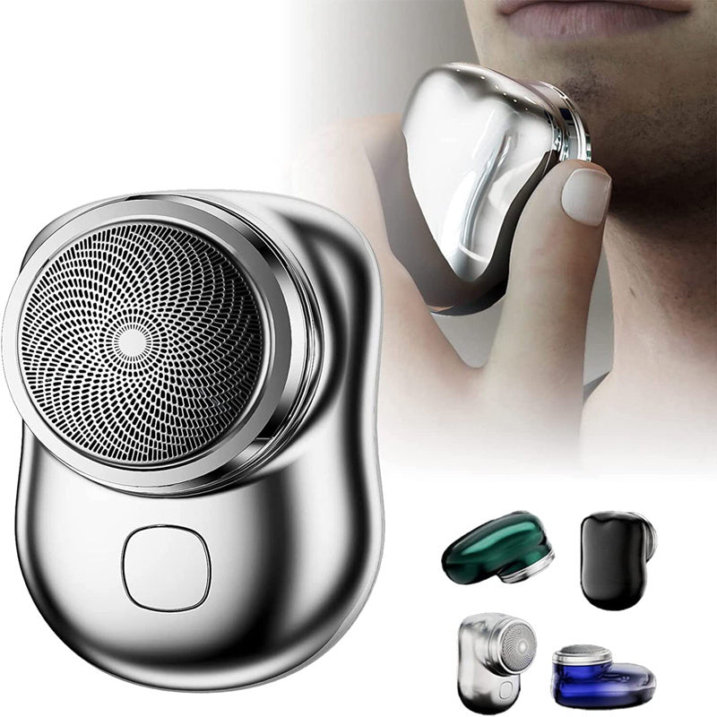 Portable Mini Electric Face Shaver – Cordless USB Rechargeable Razor for Men, Wet & Dry Use