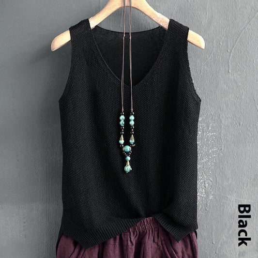 Women's Plus Size Loose Fit Strap Vest – Lightweight Summer Sleeveless Top