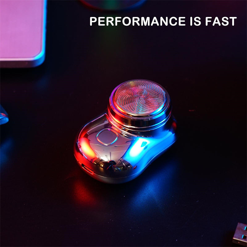 Portable Mini Electric Face Shaver – Cordless USB Rechargeable Razor for Men, Wet & Dry Use