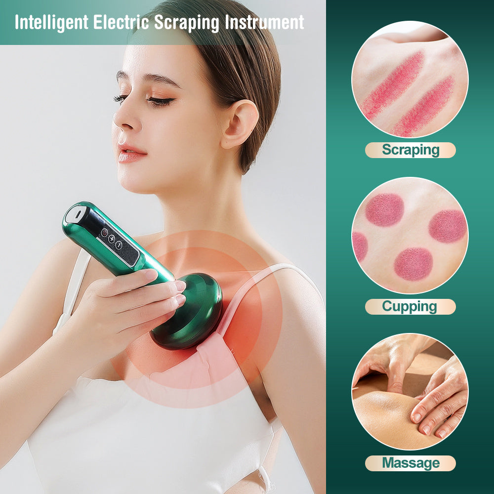 Electric Vacuum Cupping Massager – 3-in-1 Therapy for Relaxation, Slimming & Recovery