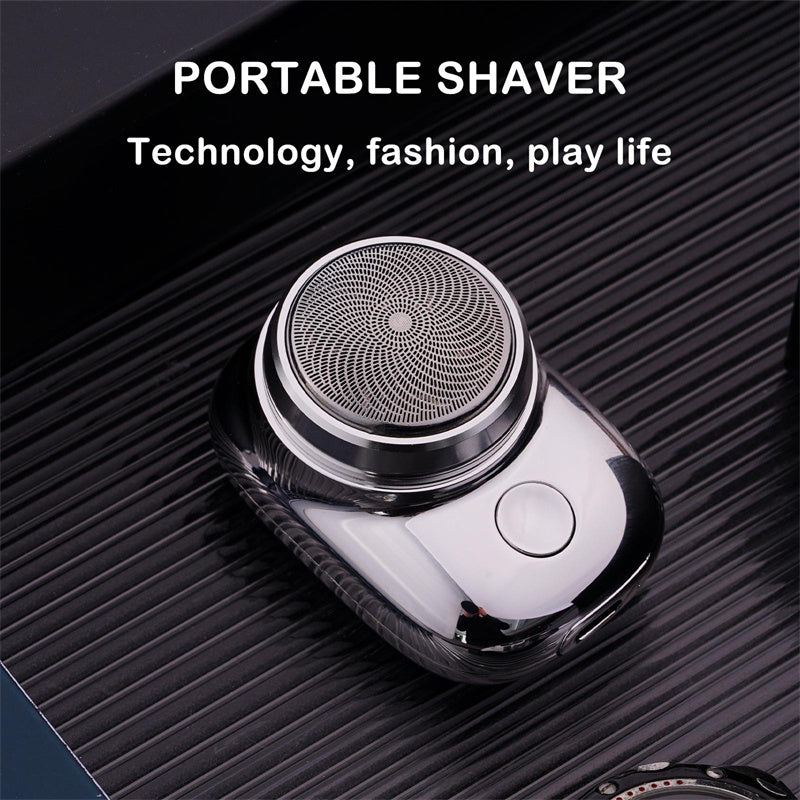Portable Mini Electric Face Shaver – Cordless USB Rechargeable Razor for Men, Wet & Dry Use