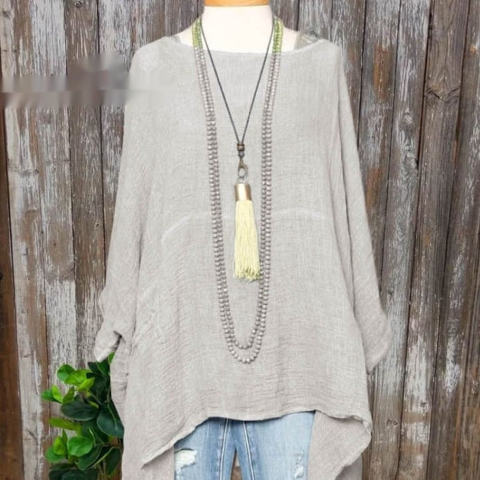 New Casual Long Sleeve Loose Printed Women's T-shirt