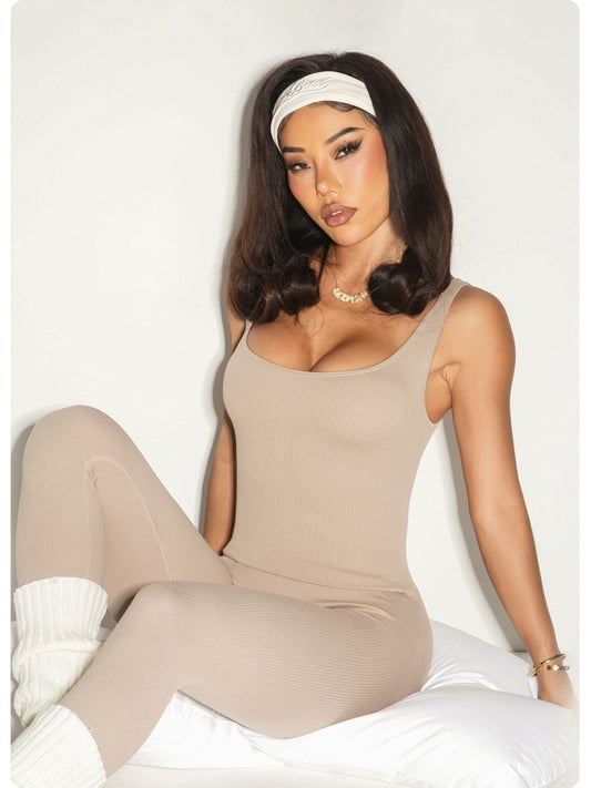 Women’s Waist Slimming & Hip Lifting Sports Fitness Jumpsuit