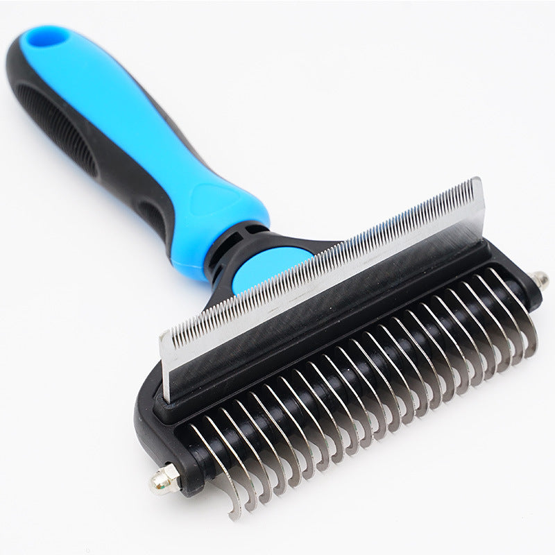 Pet Hair Unknotting Comb – Two-in-One Thin Comb for Grooming & Detangling