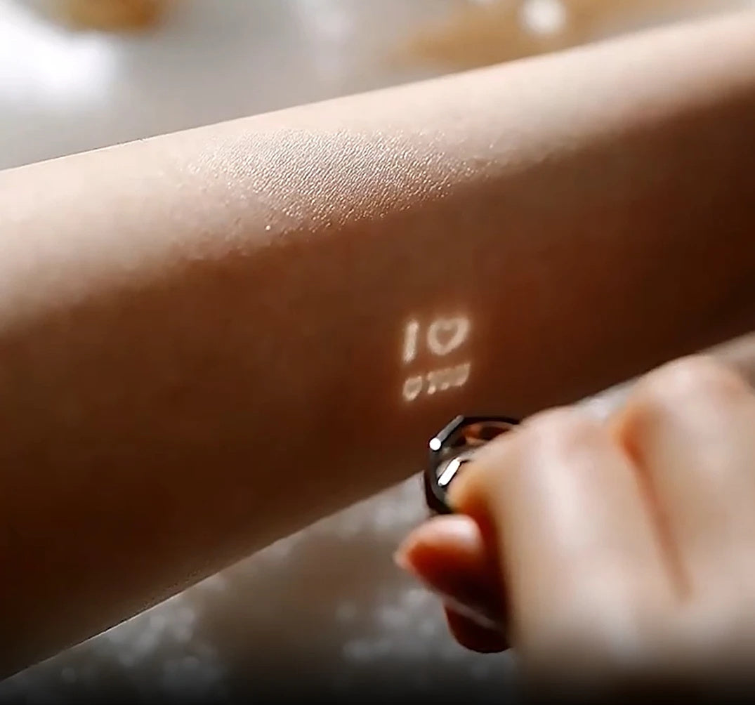 Romantic S925 Silver Love Ring – Light Reflection Hidden Message Jewelry for Engagement & Gifts