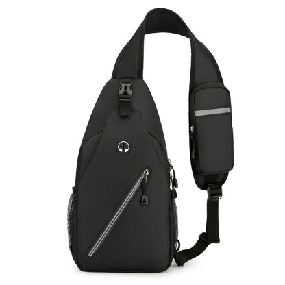 Multifunctional Men’s Canvas Crossbody Bag – Durable Shoulder Chest Messenger Bag