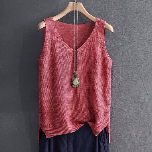 Women's Plus Size Loose Fit Strap Vest – Lightweight Summer Sleeveless Top