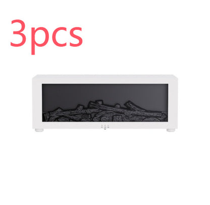 Flame Aromatherapy Diffuser – 3D Fireplace Effect Humidifier with Colorful LED & Large Fog Output