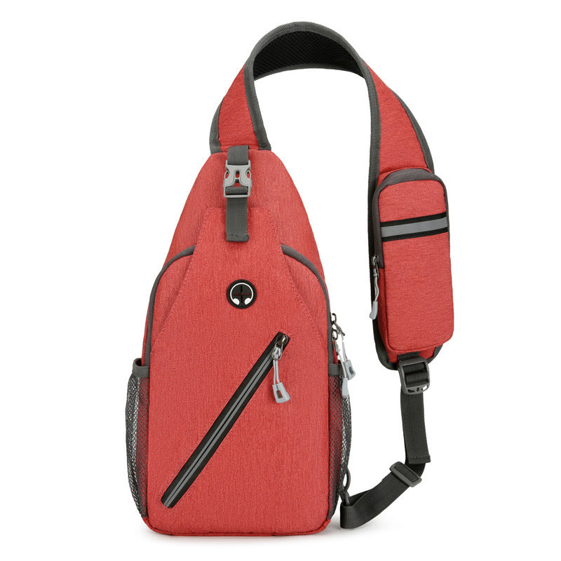 Multifunctional Men’s Canvas Crossbody Bag – Durable Shoulder Chest Messenger Bag