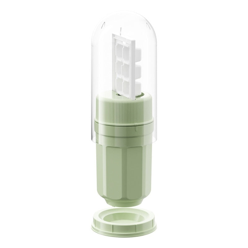 Rotating Ice Cube Tray with Lid – Twist-Release Ice Block Mold for Freezer, Home &amp; Mini Refrigerator (300ml)