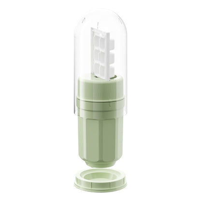Rotating Ice Cube Tray with Lid – Twist-Release Ice Block Mold for Freezer, Home &amp; Mini Refrigerator (300ml)