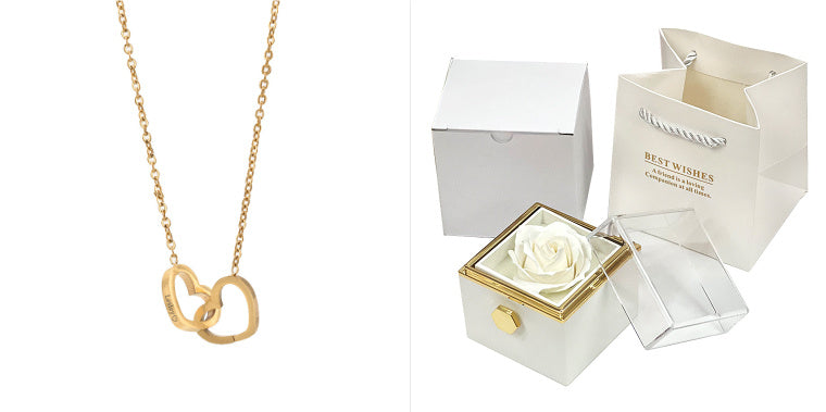 Rotating Soap Flower Rose Gift Box – A Timeless Romantic Surprise with Hidden Jewelry Drawer